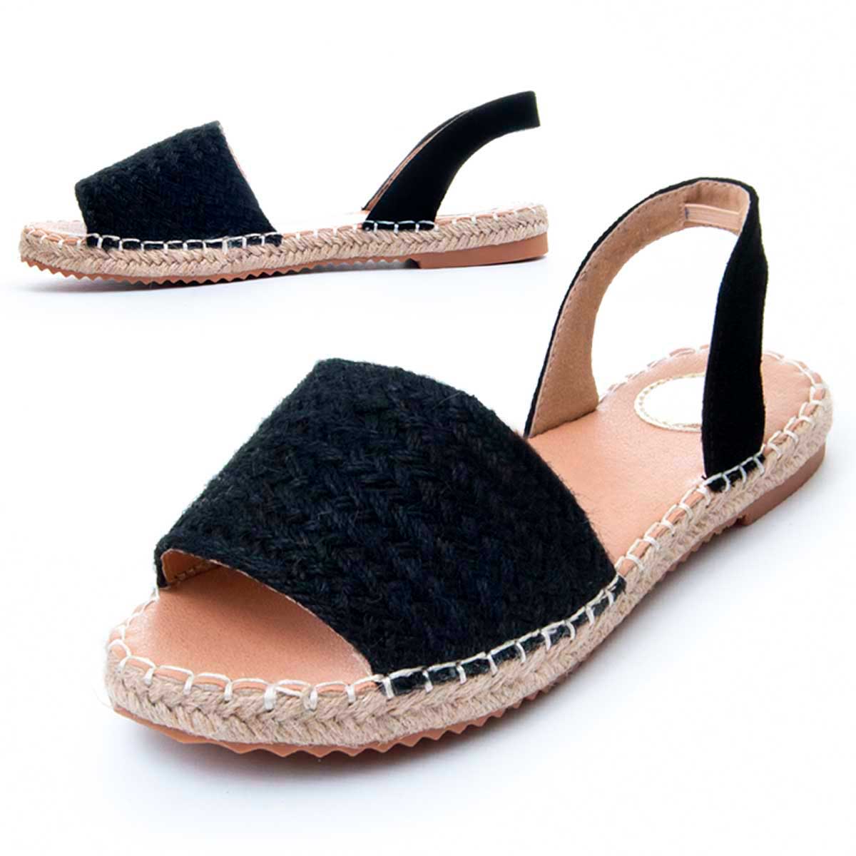 Geflochtene Espadrille-Sandalen im Avarca-Stil