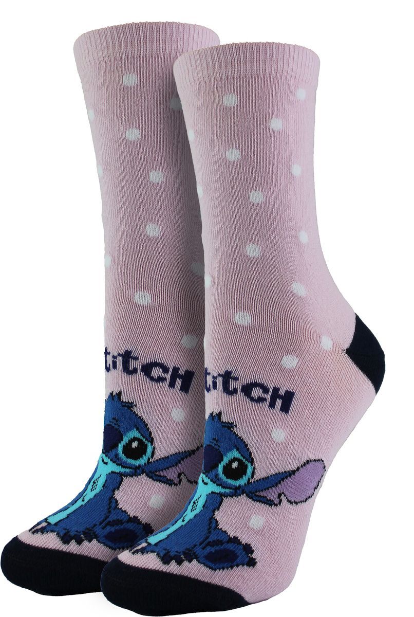 Stitch Charakter-Print Crew Socken