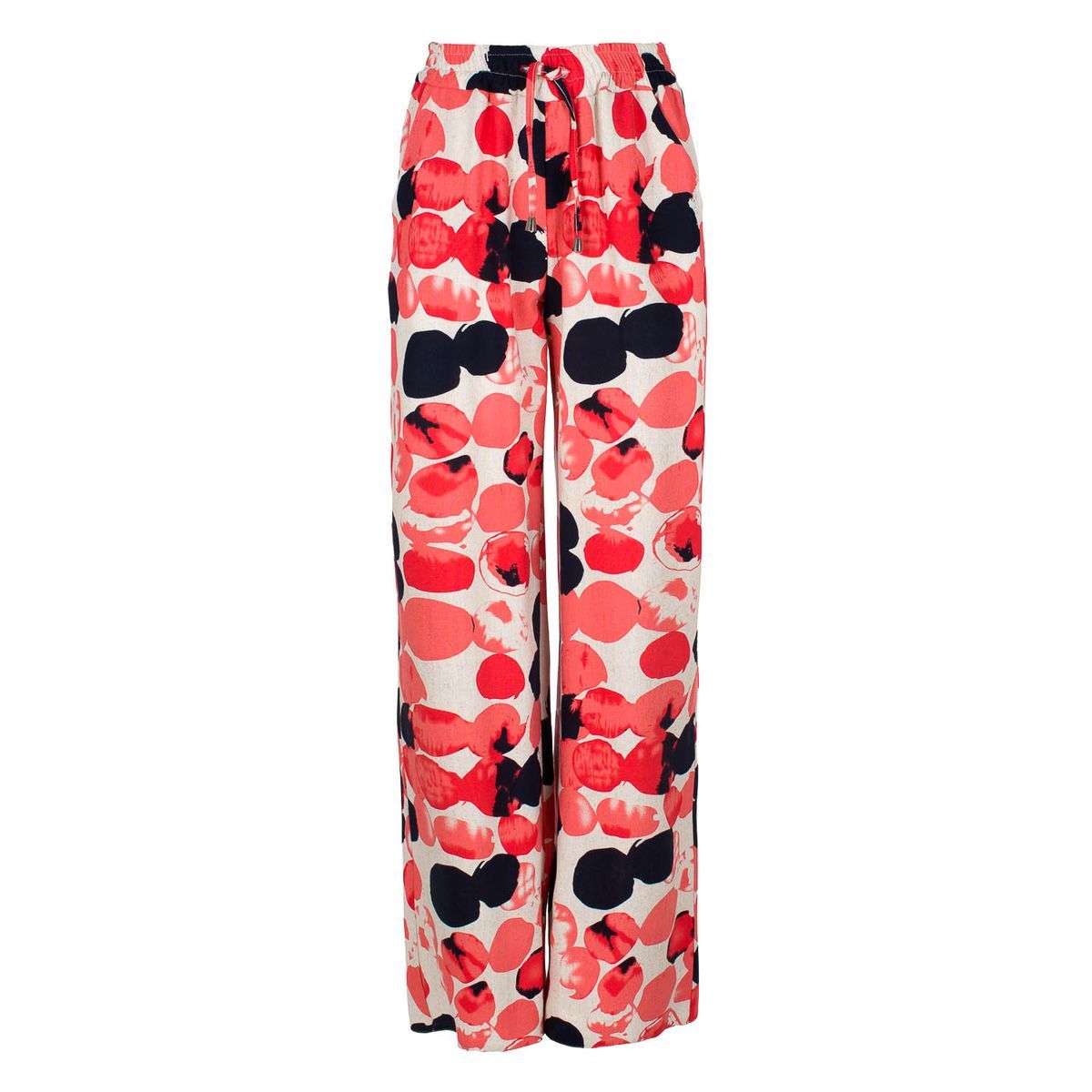 Weit geschnittene Hose mit Print