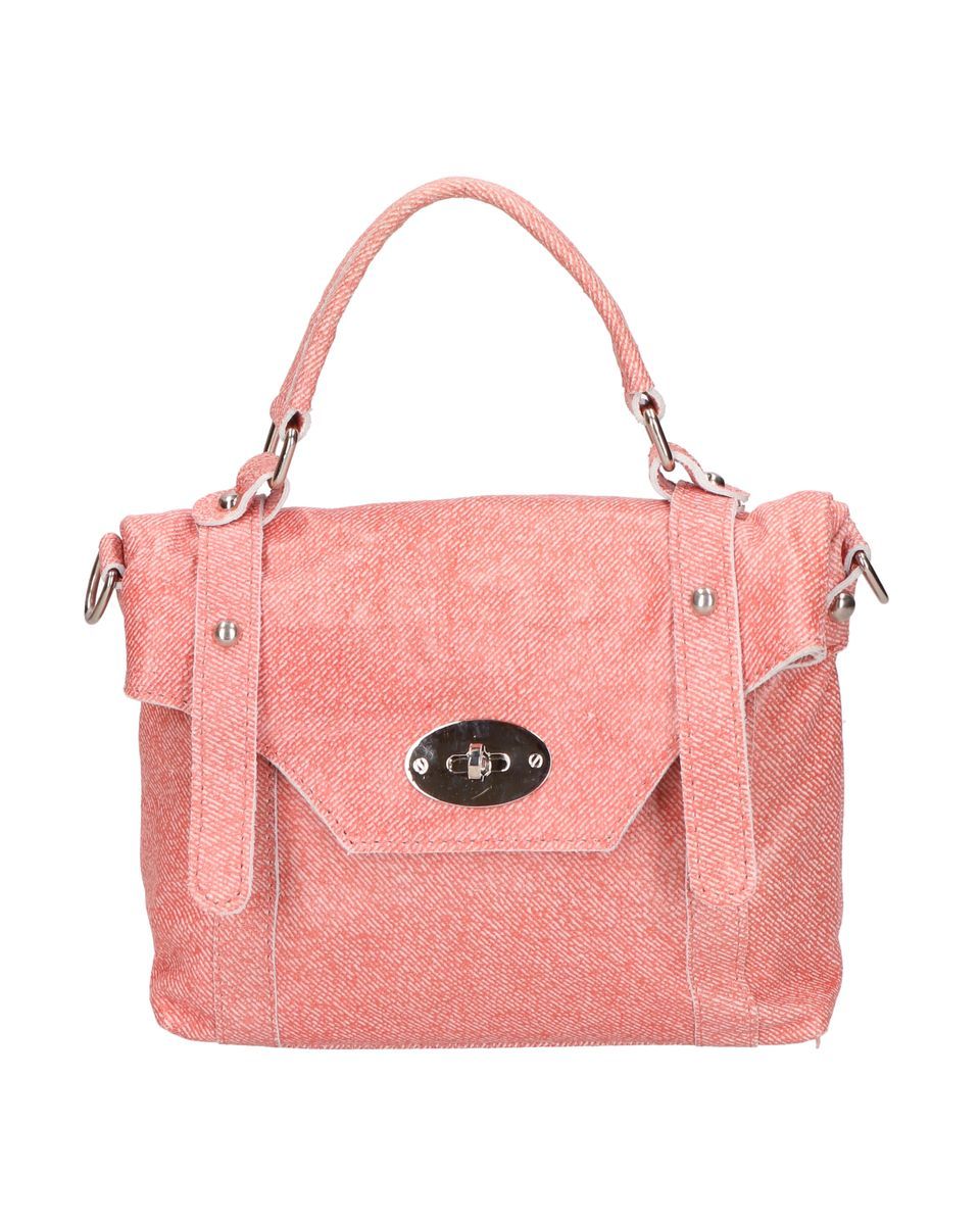 Strukturierte Leder-Satchel-Handtasche