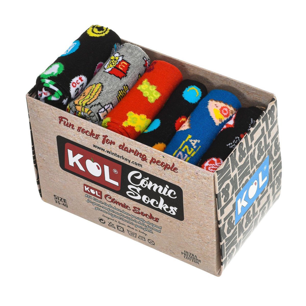 Socken-Multipack mit Comic-Prints