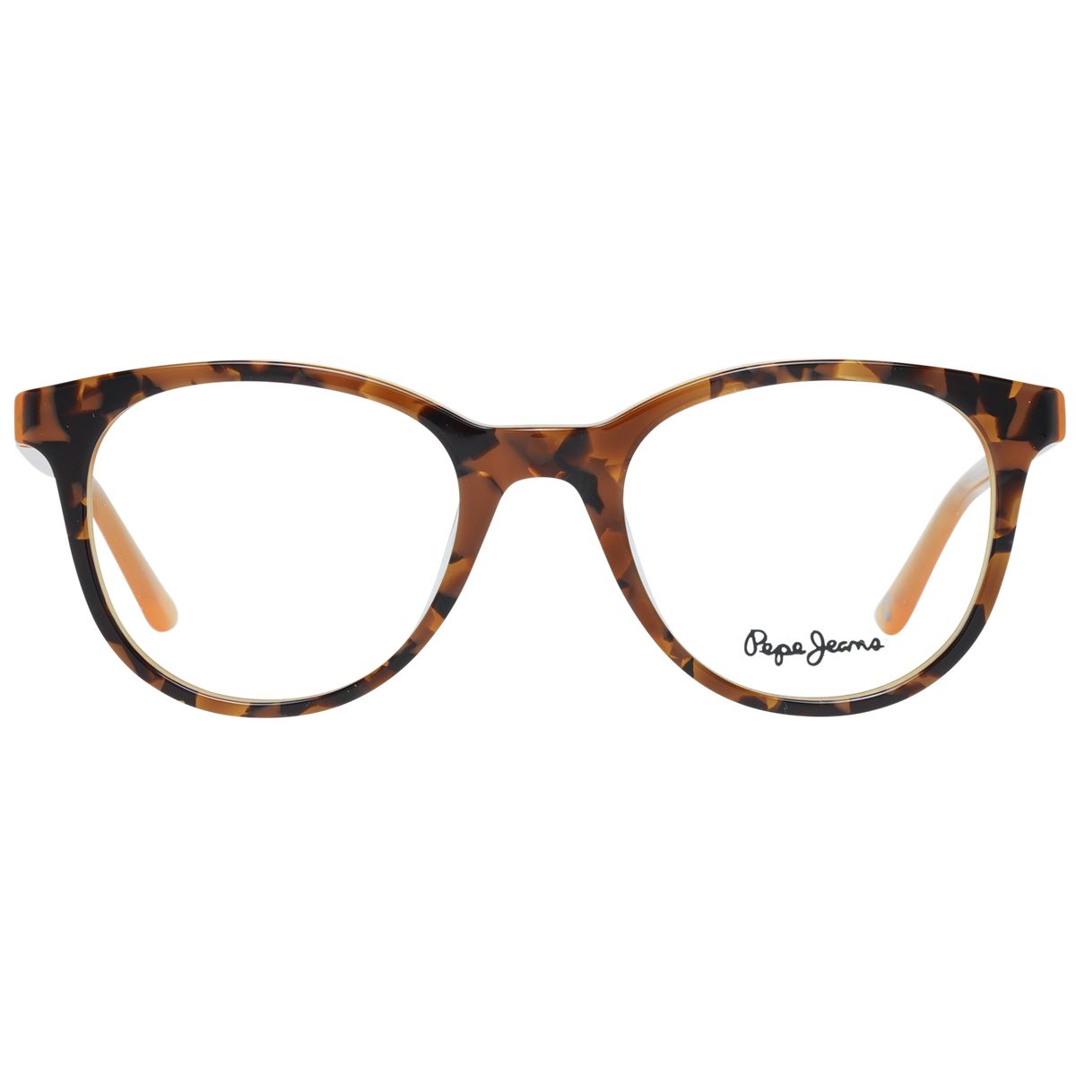 Elegantes abgerundetes Brillengestell mit Muster