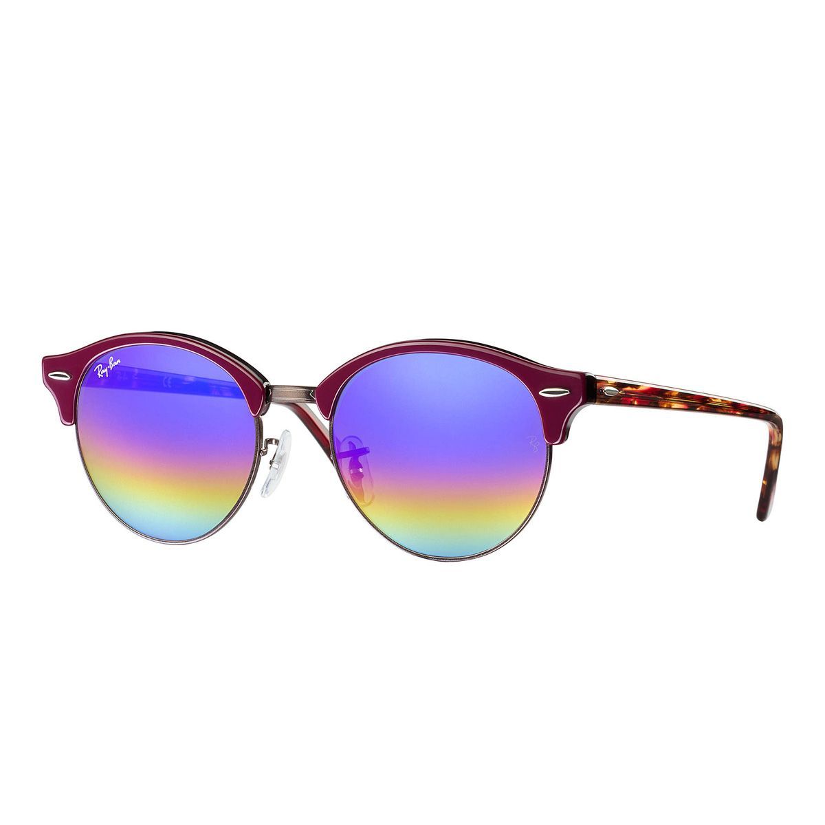 Clubround Sonnenbrille mit verspiegelten Gläsern