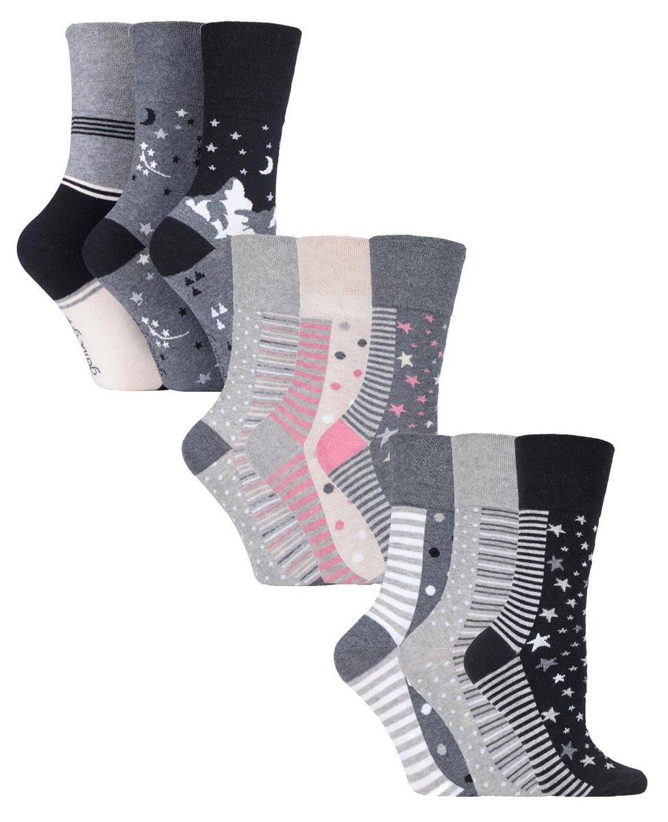 Nicht einschneidende gemusterte Baumwoll-Socken