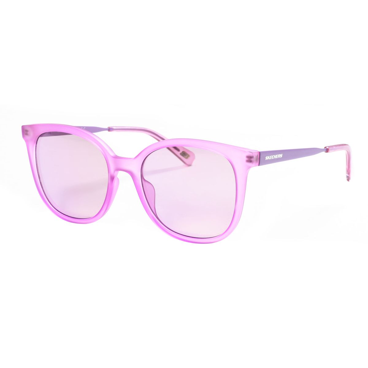 Runde transparente Acetat-Sonnenbrille