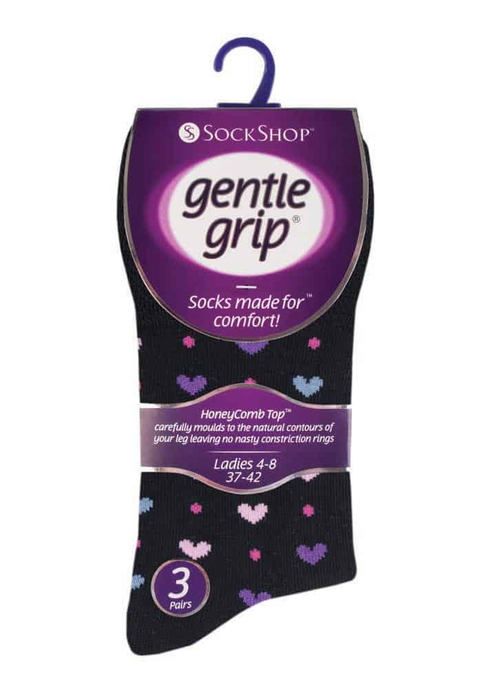 Druckfreie gemusterte Komfort-Socken