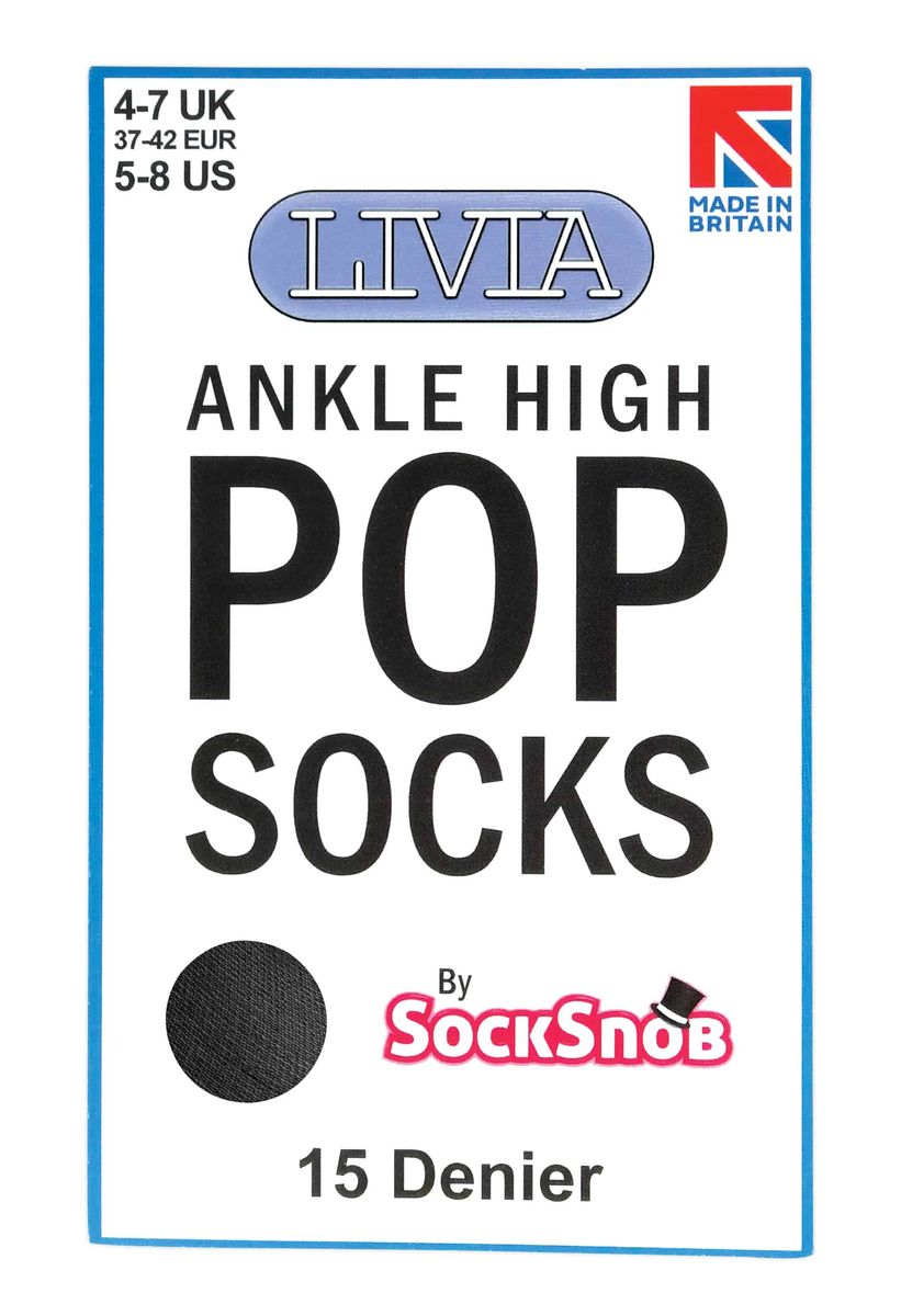 Transparente knöchelhohe Pop-Socken
