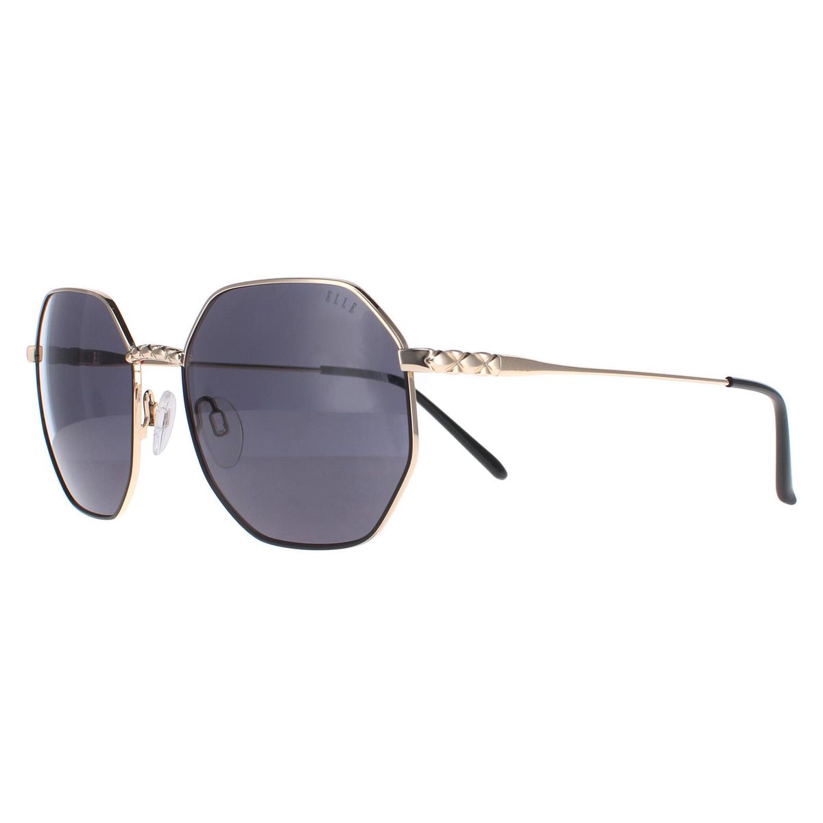 Moderne sechseckige Metall-Sonnenbrille