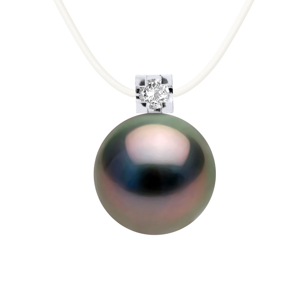 Halskette mit Tahitiperle und Diamant