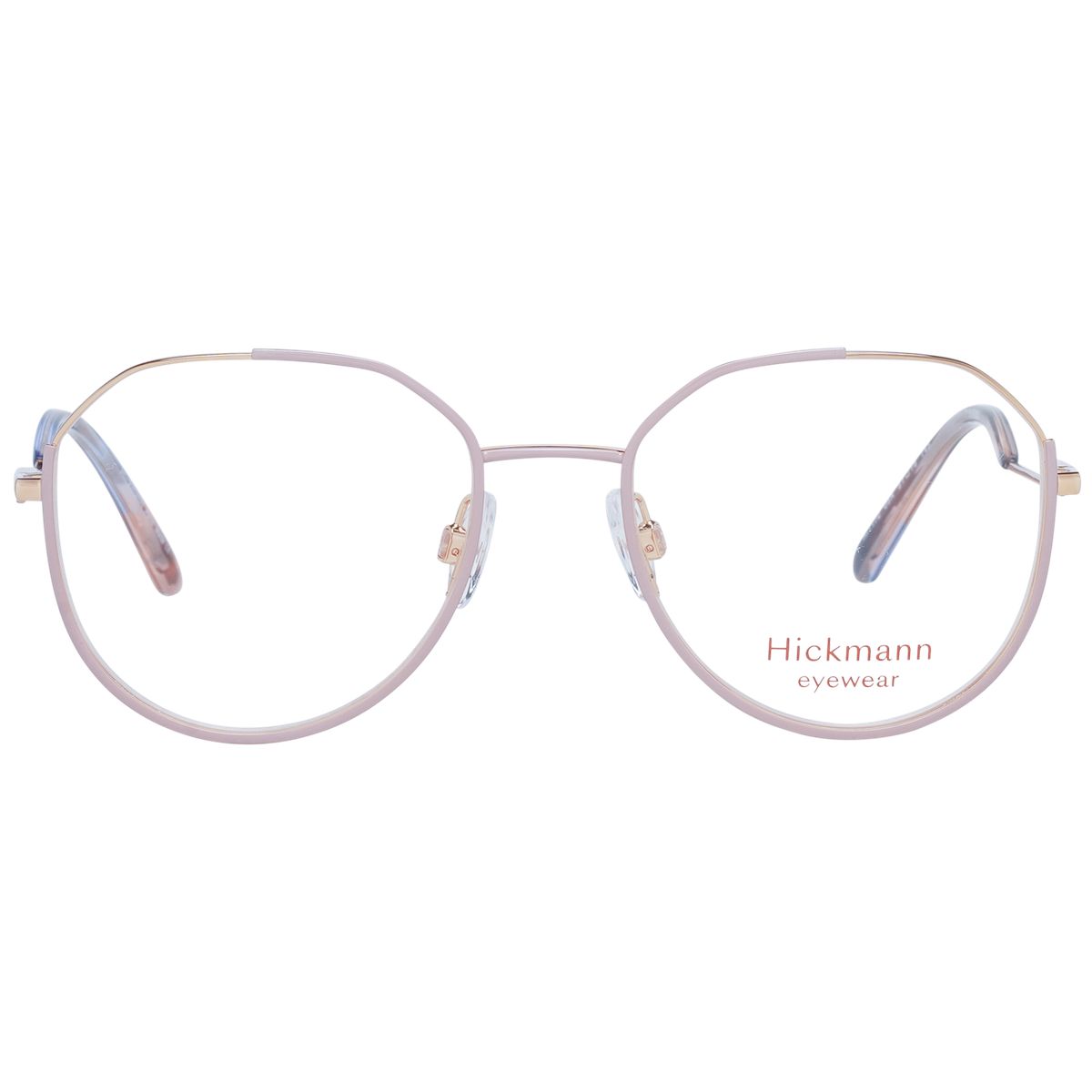 Geometrische Brille in Roségold