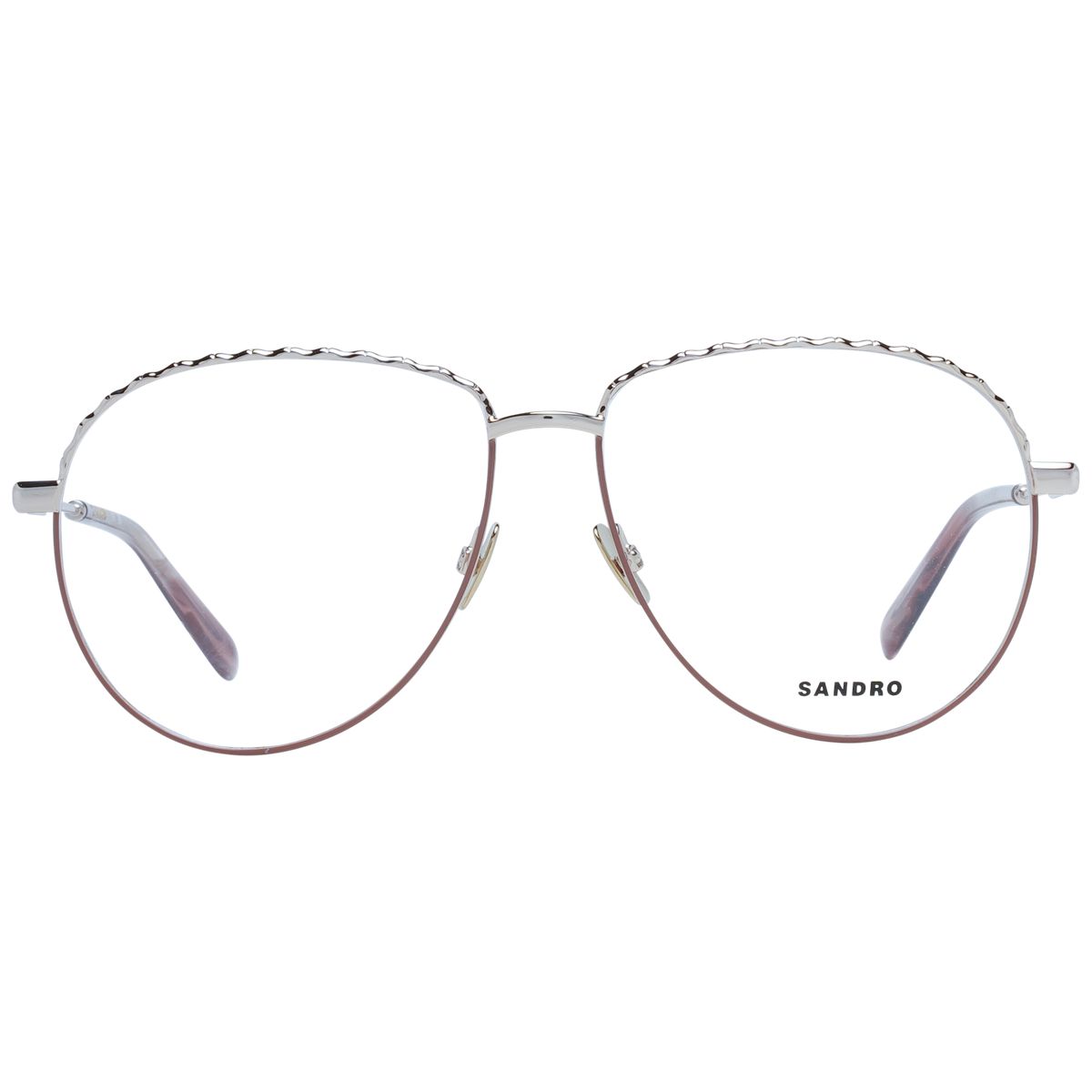 Elegante Oversize-Brille mit Wellenrand