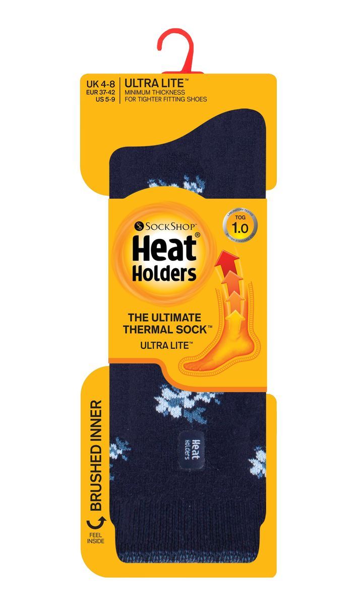 Ultraleichte Thermo-Socken mit Blumenmuster