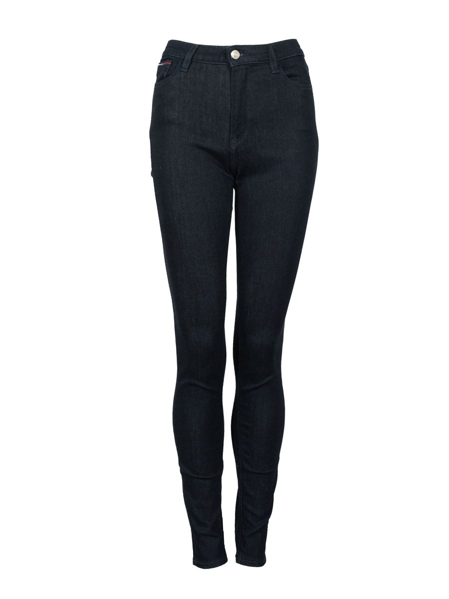 Hochtaillierte Skinny-Fit Denim Jeans