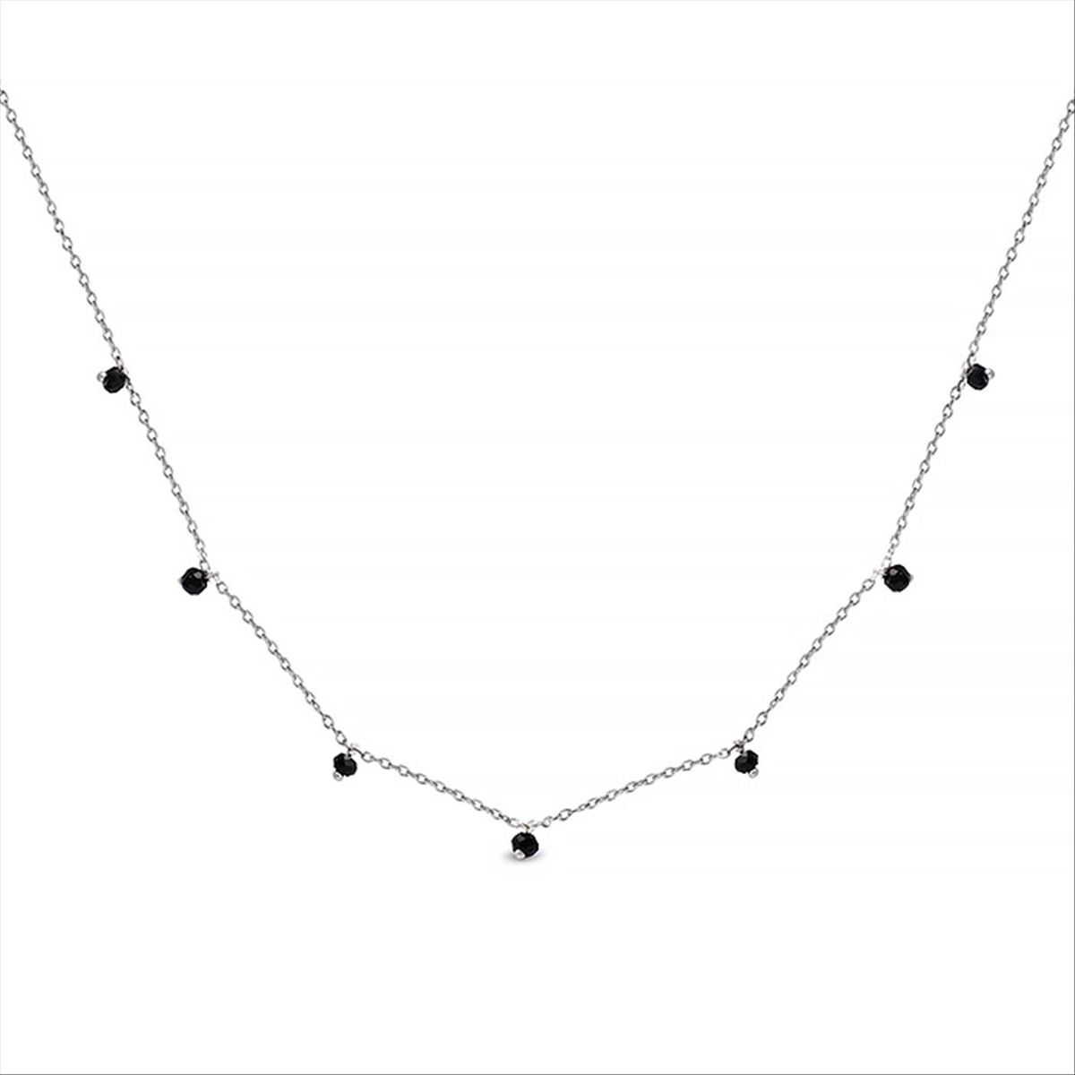 Zierliche Onyx-Halskette