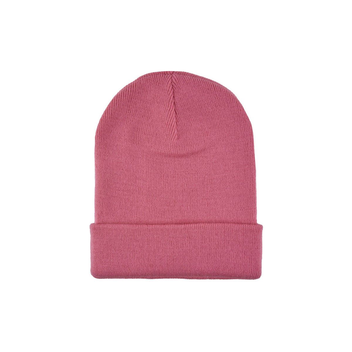 Klassische Beanie mit Rippstrick-Umschlag