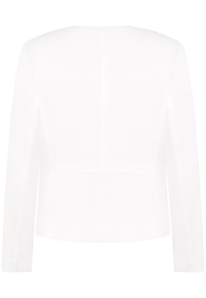 Kragenloser Figurbetonter Einknopf-Blazer