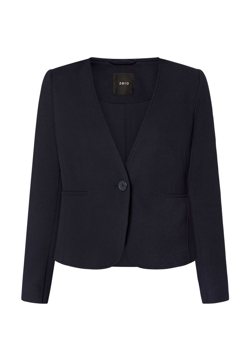 Minimalistischer taillierter V-Ausschnitt Blazer