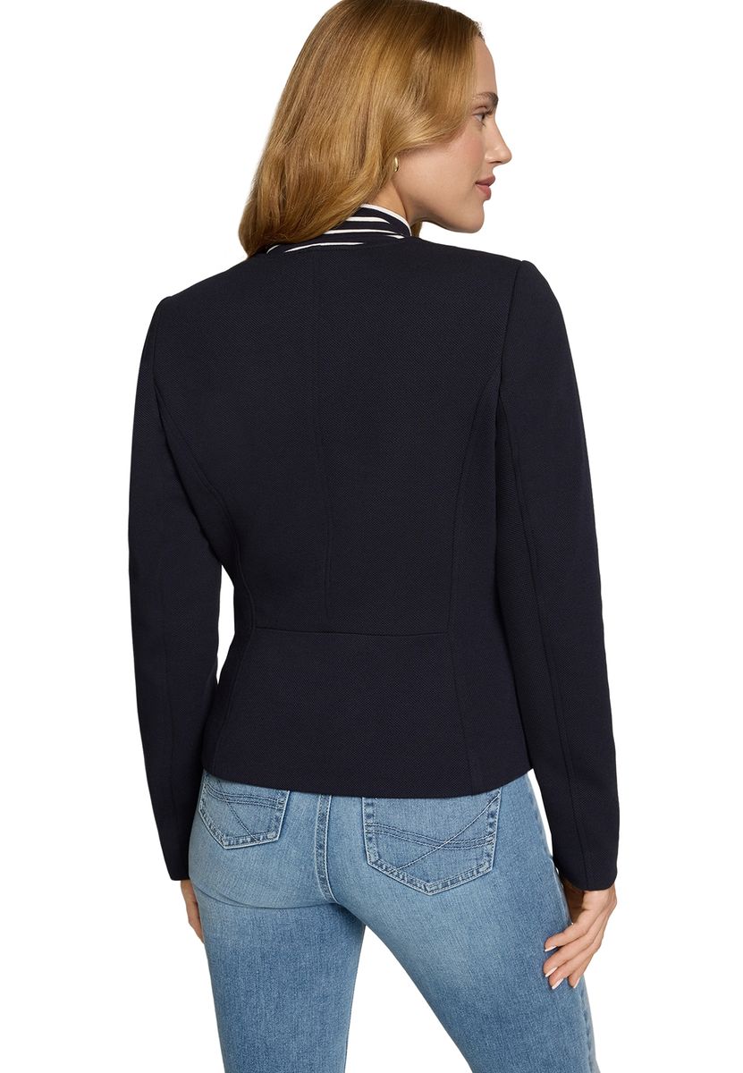 Minimalistischer taillierter V-Ausschnitt Blazer