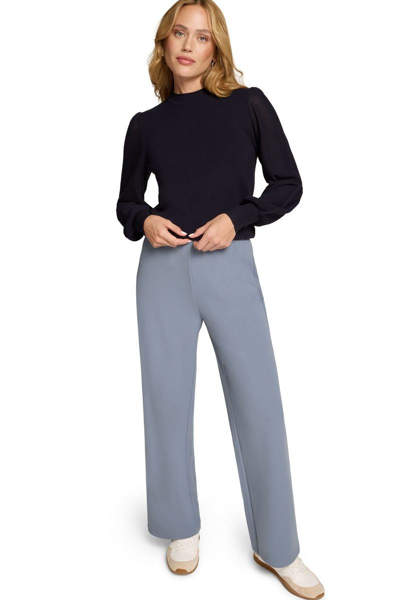 Bequeme Stoffhose mit geradem Bein