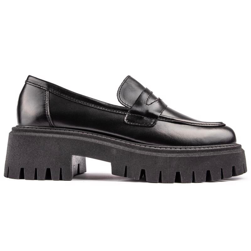 Klobige Leder Penny Loafer