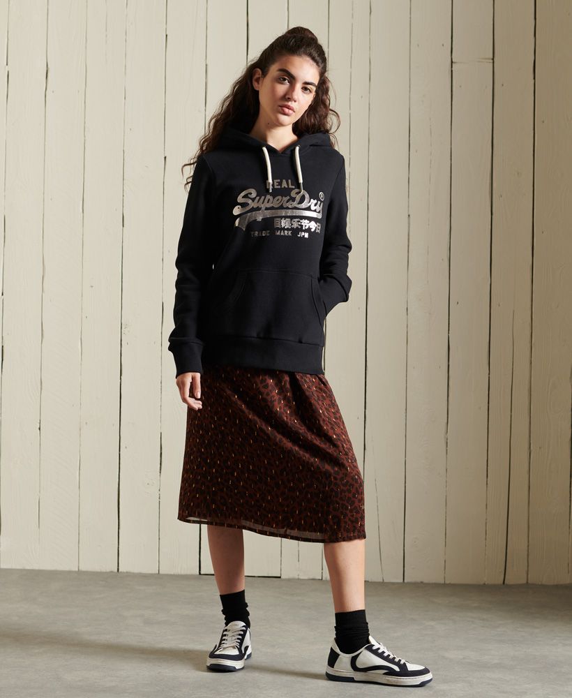 Kapuzensweatshirt mit Vintage-Logo