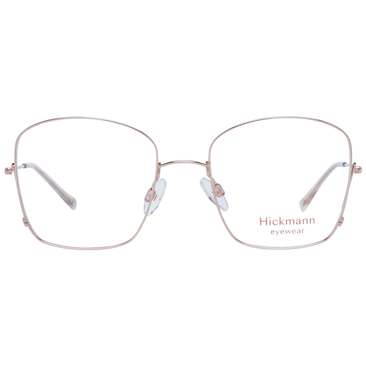 Elegante roségoldene Brille in Quadratform