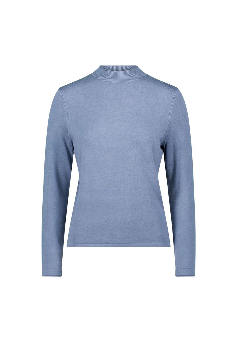 Feinstrickpullover mit hohem Kragen