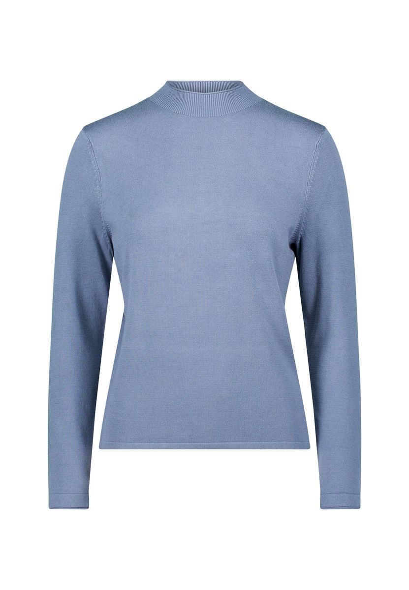 Feinstrickpullover mit hohem Kragen