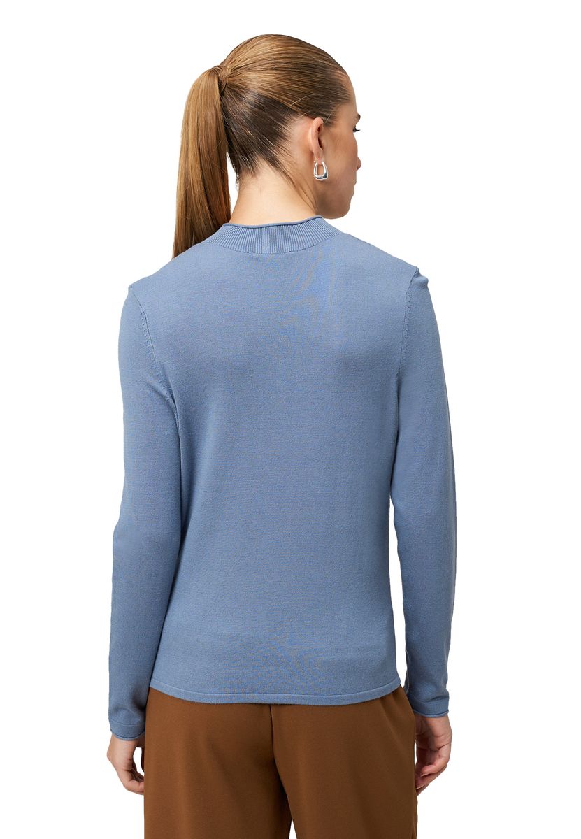 Feinstrickpullover mit hohem Kragen
