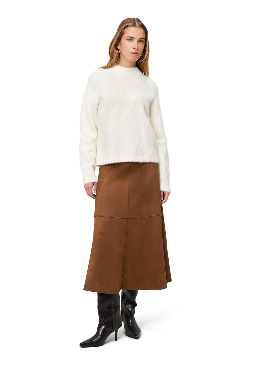 Strukturierter Pullover mit Rautenmuster