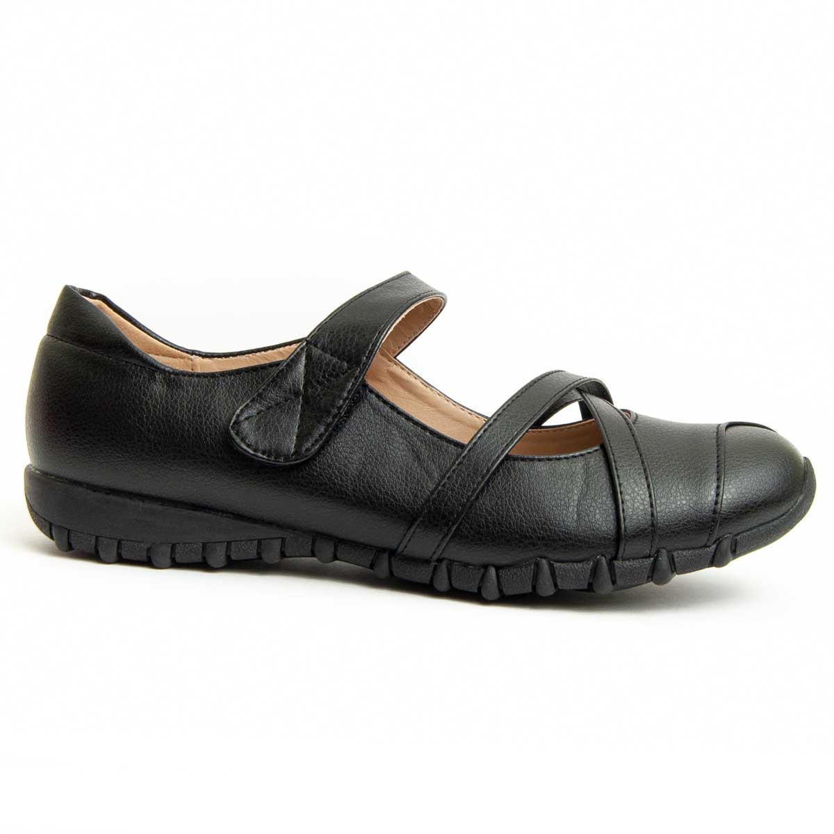 Mary Jane Ballerinas mit Kreuzgurten