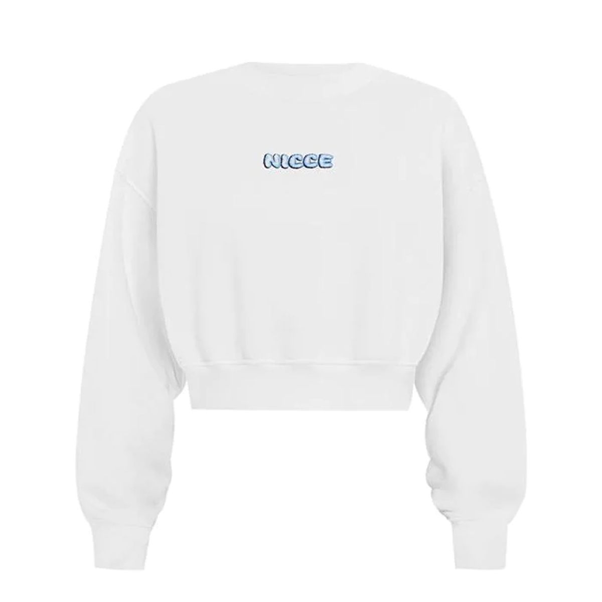 Cropped-Sweatshirt mit Logo-Print