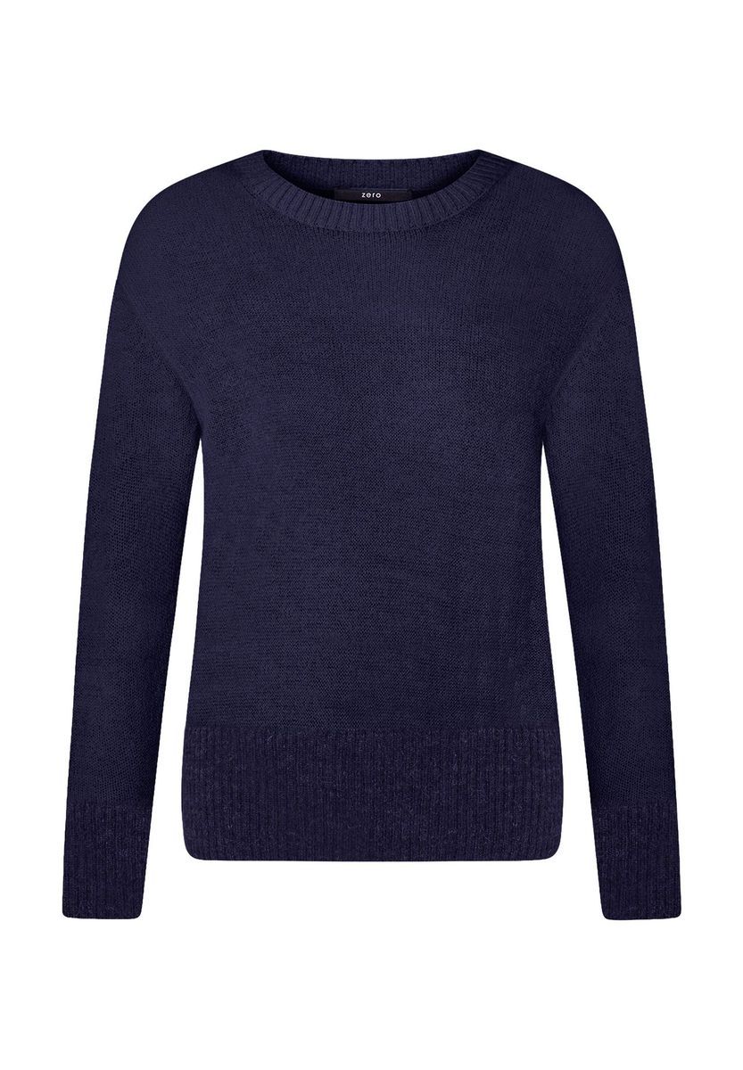 Klassischer Rundhals-Pullover aus Feinstrick