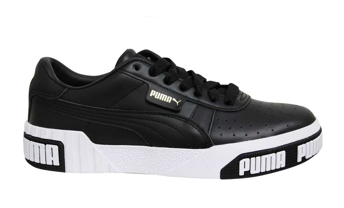 Markante Leder-Plateau-Sneaker
