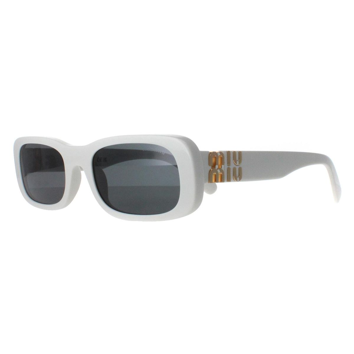 Markante rechteckige Acetat-Sonnenbrille