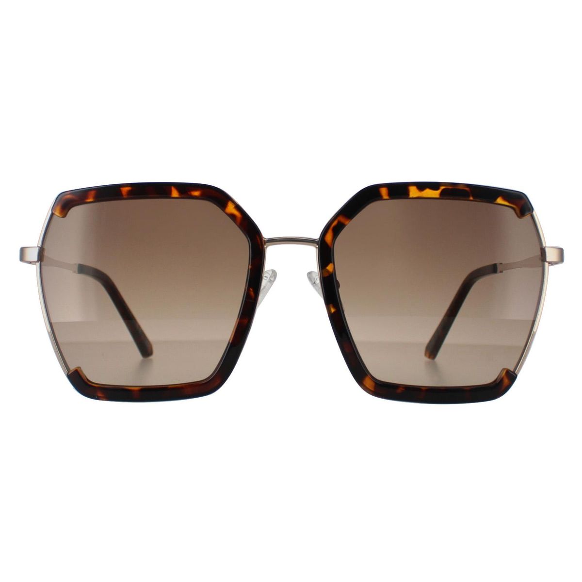 Übergroße geometrische randlose Sonnenbrille