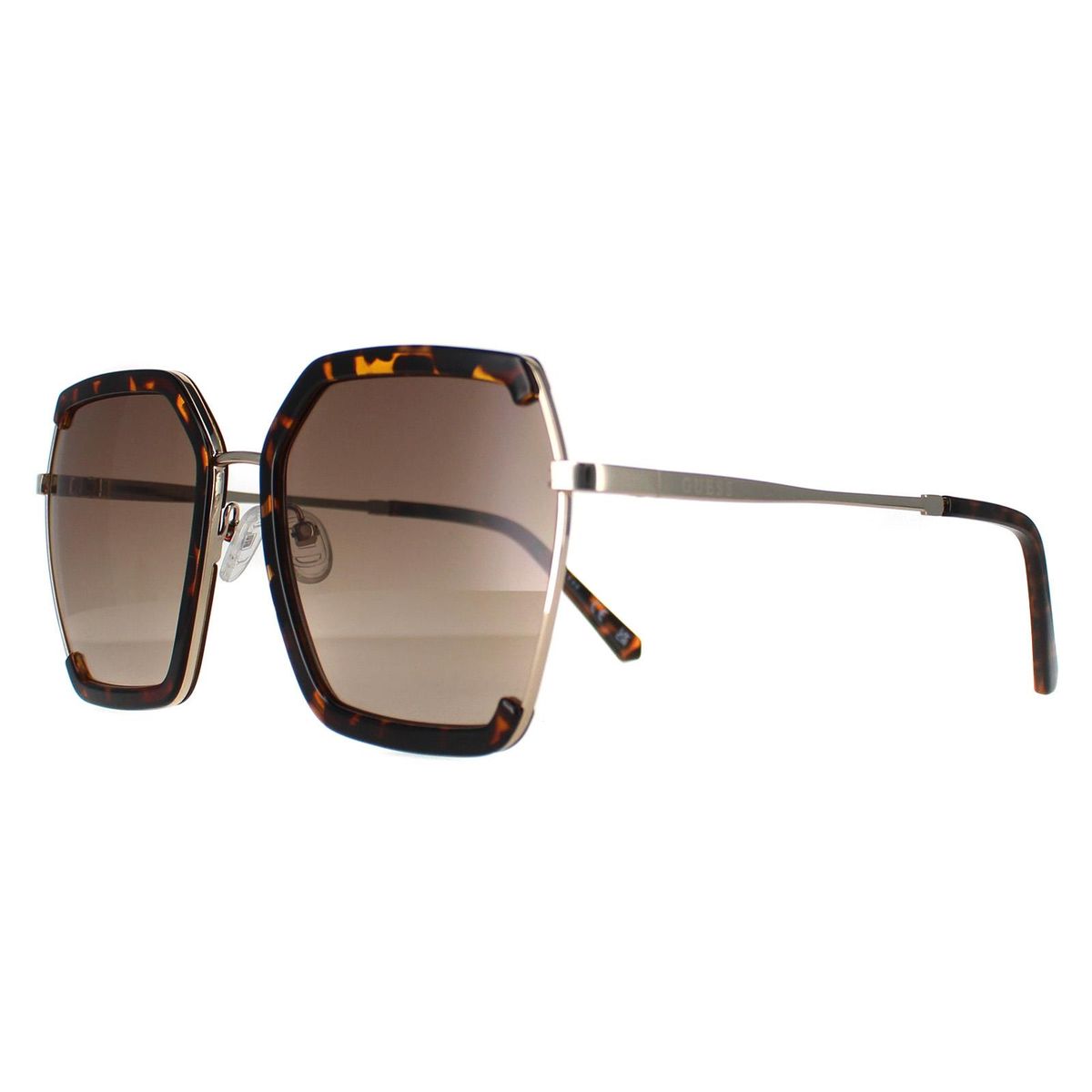 Übergroße geometrische randlose Sonnenbrille