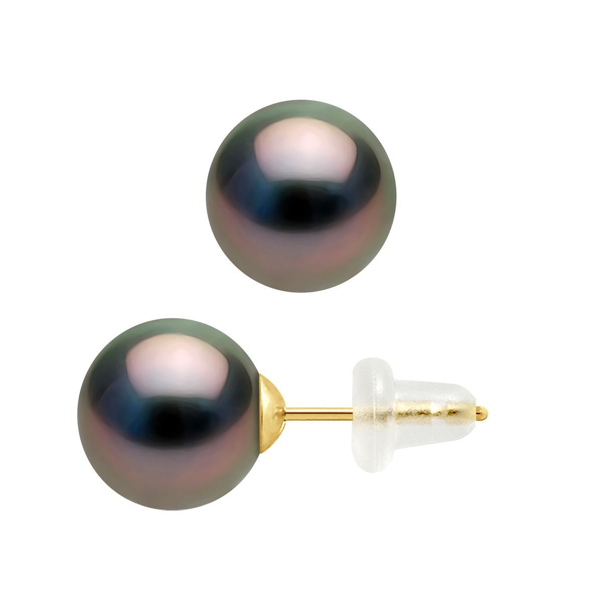 Elegante Tahiti-Perlenohrstecker