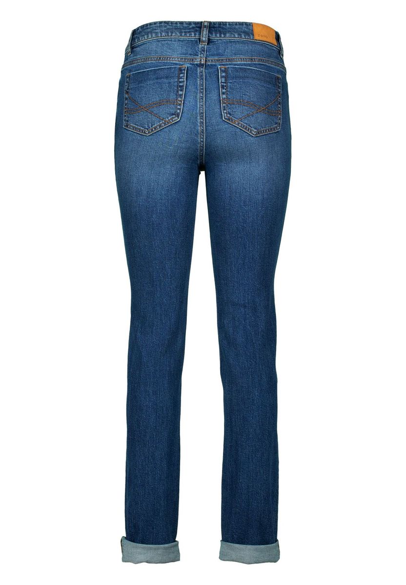 Klassische Straight Leg Denim-Jeans