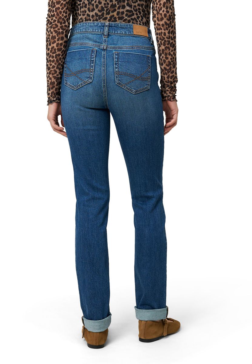 Klassische Straight Leg Denim-Jeans
