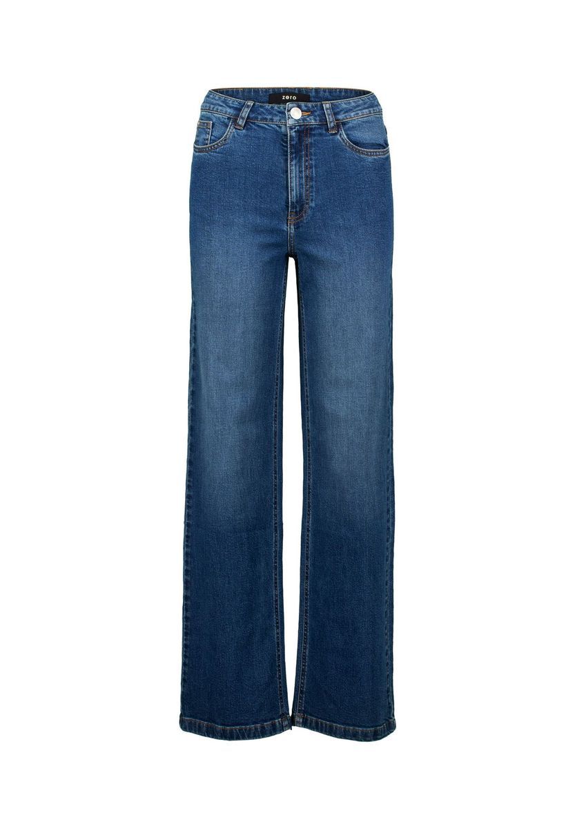 High-Waist Jeans mit weitem Bein