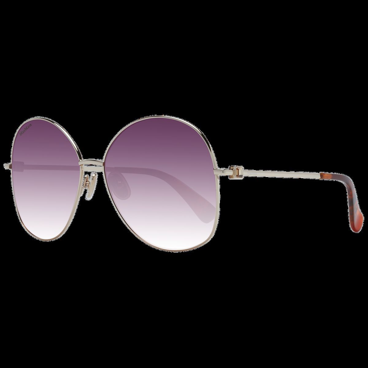 Übergroße runde Metallrahmen-Sonnenbrille