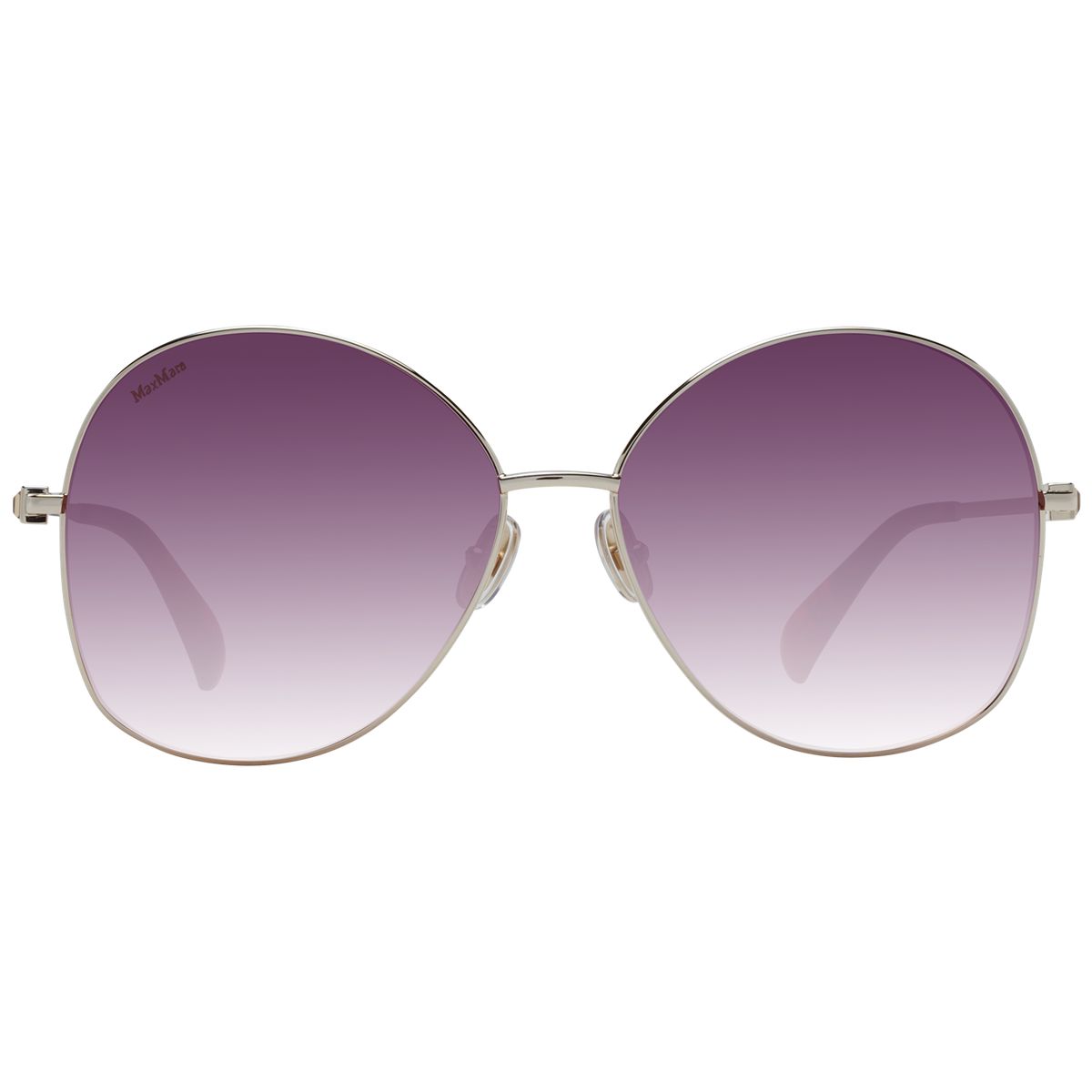 Übergroße runde Metallrahmen-Sonnenbrille