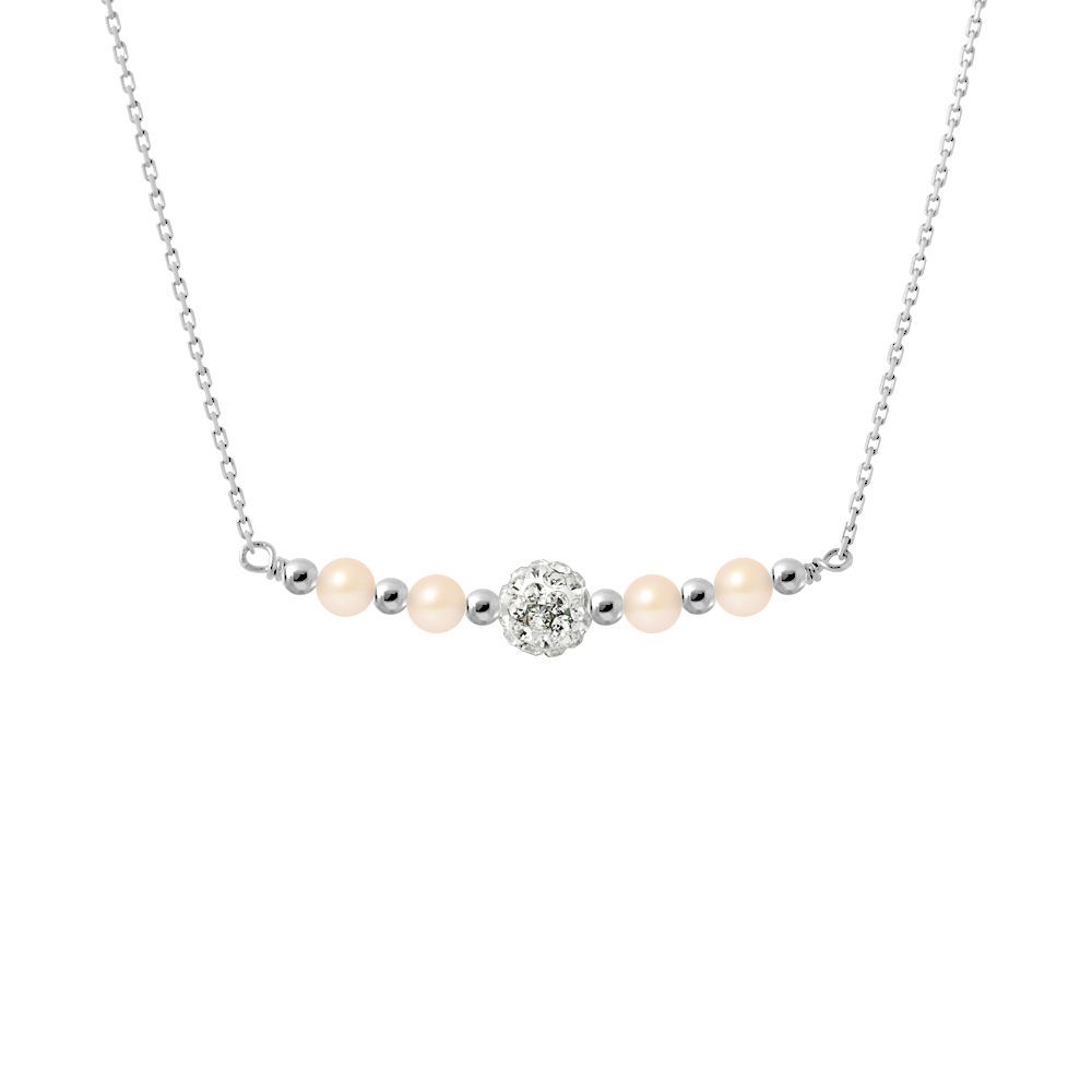 Filigranes Perlen- und Kristall-Collier
