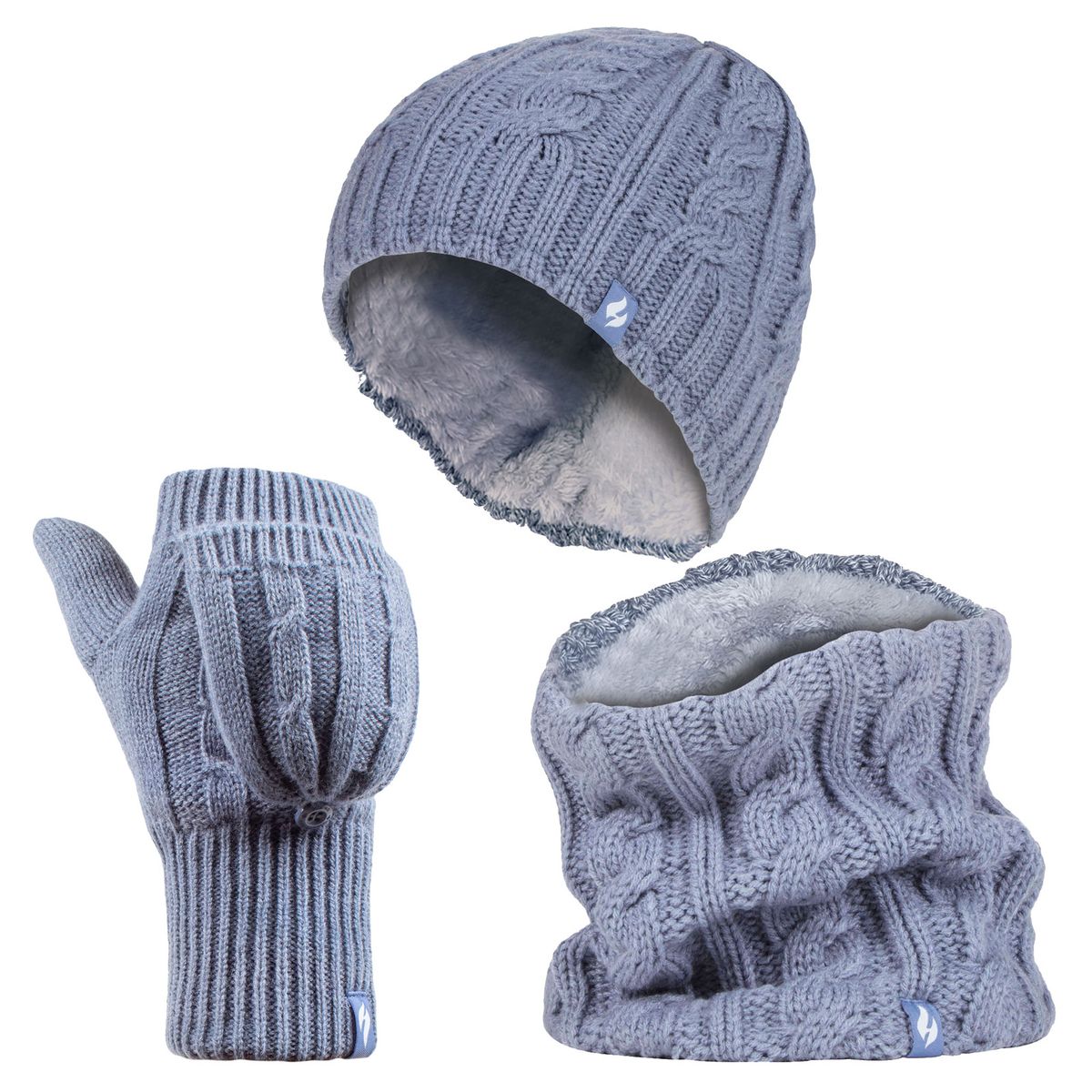 Zopfstrick Winter-Accessoire-Set