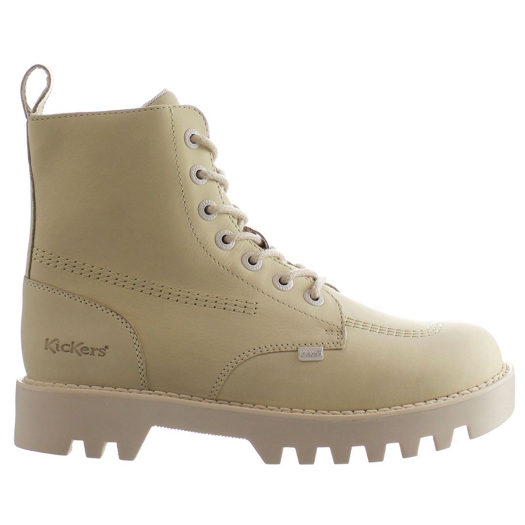 Hohe Schnürstiefel mit Plateausohle