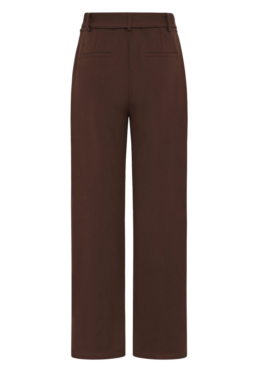 Weite Hose mit Bindegürtel