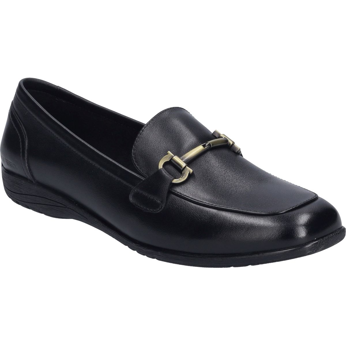 Elegante Leder-Loafer mit Metallschnalle