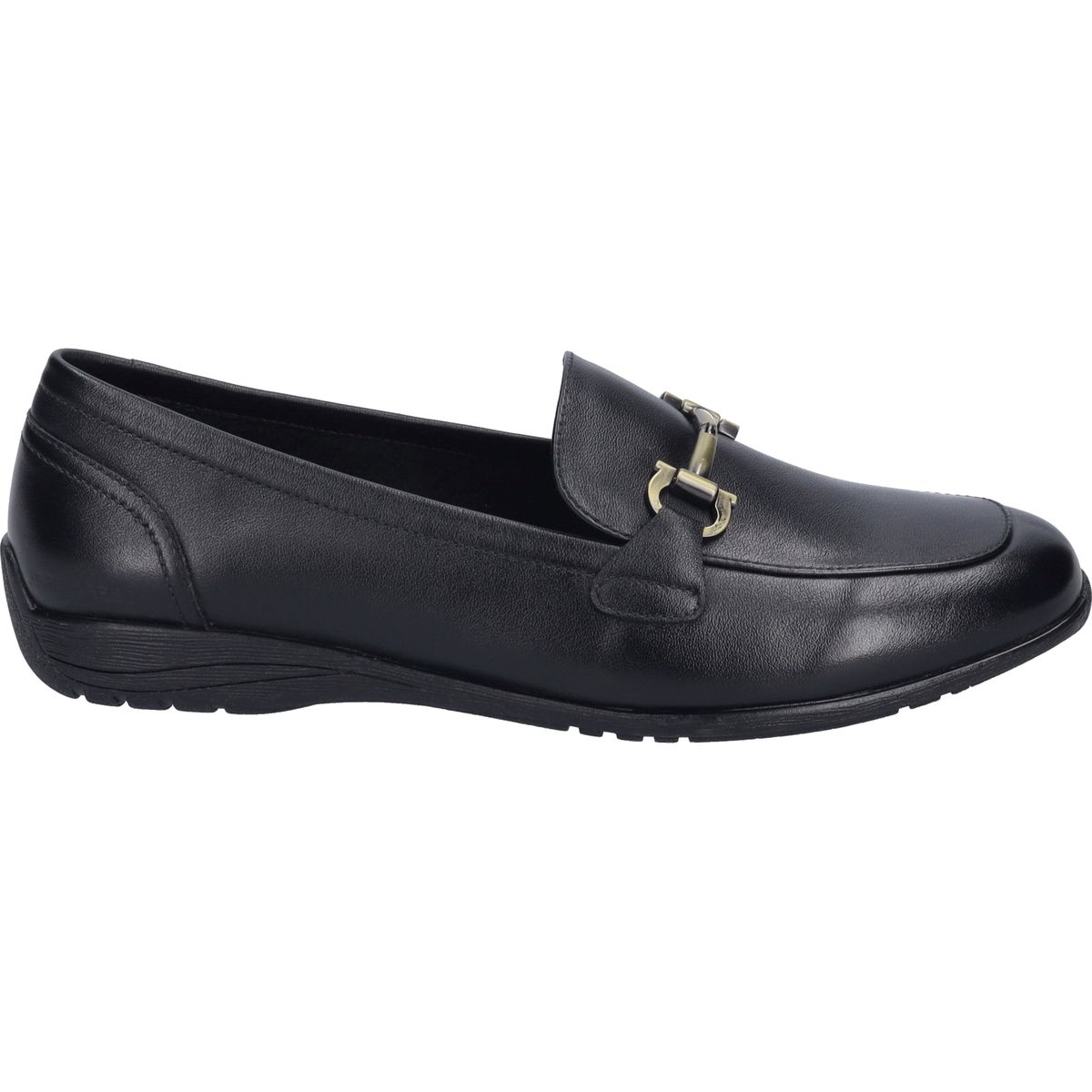 Elegante Leder-Loafer mit Metallschnalle