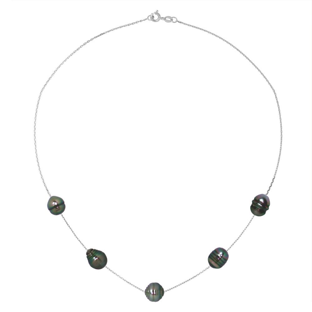 Elegantes Collier mit fünf Perlen